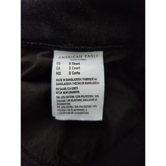 American Eagle High-Waisted Next Level Stretch Jegging | Black | US 8 Short - Picture 4 of 7